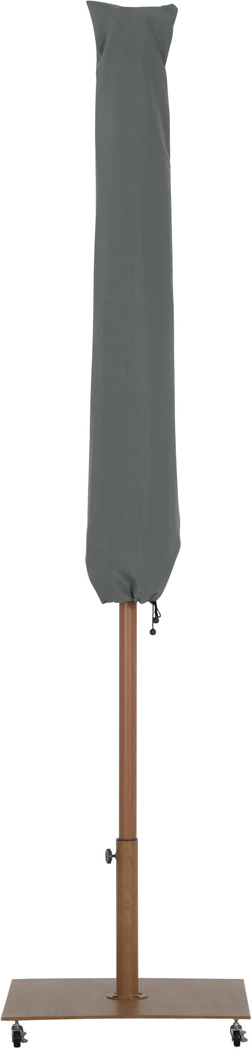 Fiji - Aluminum Patio Umbrella With Square Teak Base