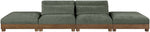 Turin - Chenille Fabric Upholstered Modular Sectional - Green