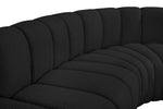 Arc - Boucle Fabric 8 Piece Curved Modular Sofa
