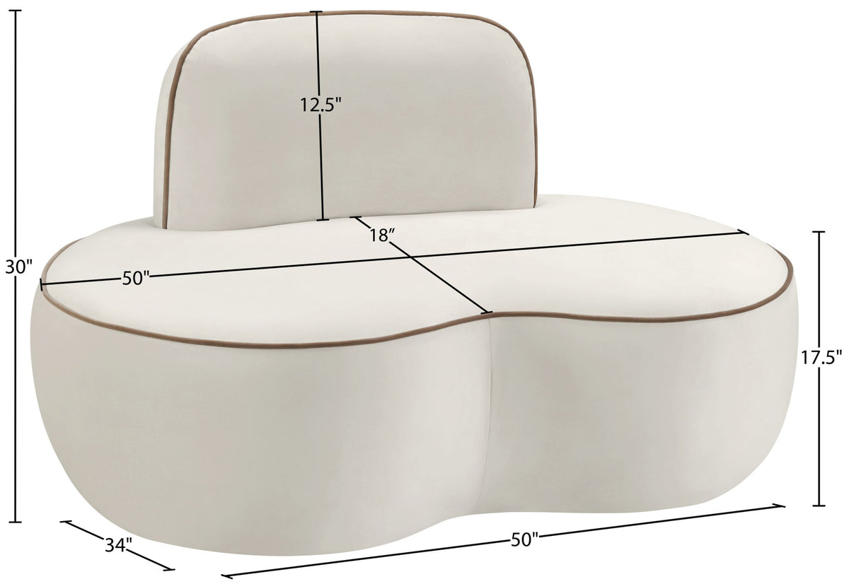 Swerve - Velvet Upholstered Chair