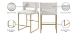 Caleb - Counter Stool with Gold Legs (Set of 2)