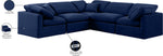 Indulge - Velvet 5 Piece Modular Corner Sectional