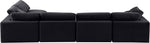 Comfy - 5 Piece Velvet Modular Sectional