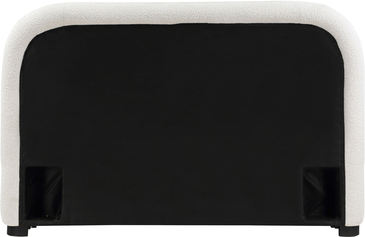 Vaughn - Boucle Bed With Black Base