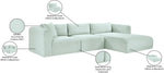 Shaggy - 3 Piece Modular Sectional