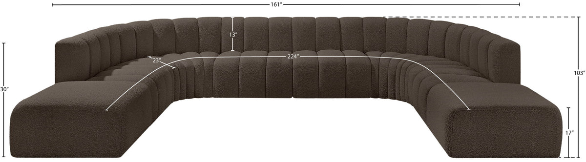 Arc - Boucle Fabric Modular Sectional