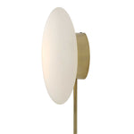 New Moon - Sconce - White / Bright Brass