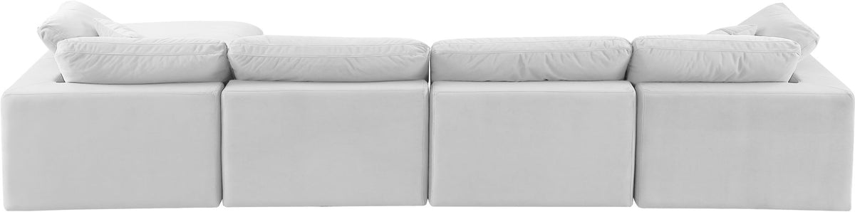 Comfy - 5 Piece Velvet Modular Sectional With Chaise