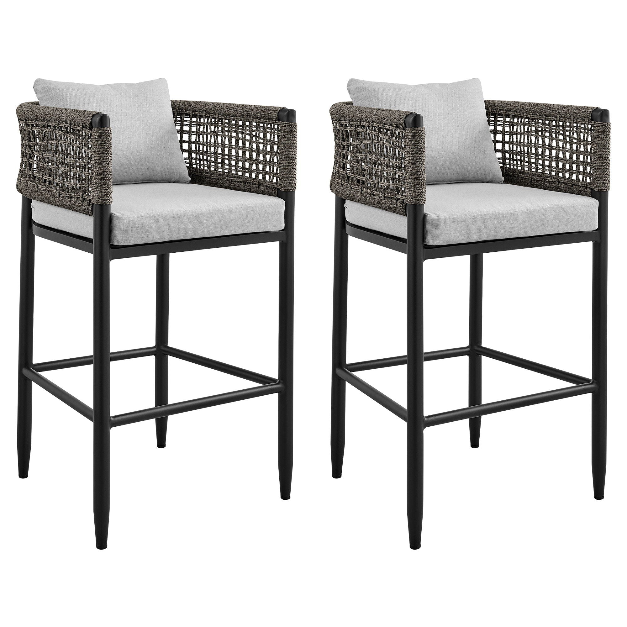 Alegria - Outdoor Patio Counter Height Bar Stool Set of 2