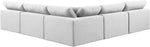 Comfy - 5 Piece Linen Modular Corner Armless Sectional