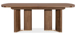 Eleana - Rectangle Dining Table With Two Leaves - Medium Wood
