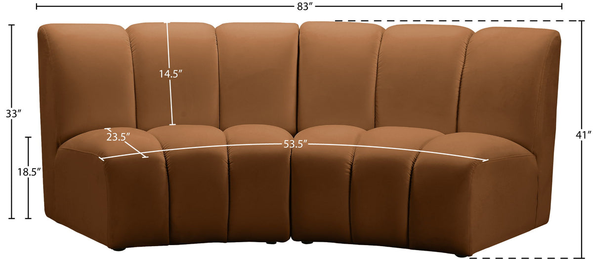 Infinity - 2 Piece Modular Sectional - Saddle