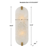 Lustrous - 2 Light Sconce - Brass