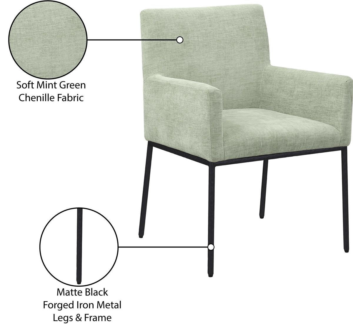 Reeves - Dining Chair With Black Legs (Set of 2)