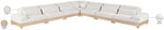 Turin - Chenille Fabric Upholstered Modular Sectional - White
