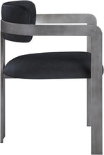 Aurum - Vegan Leather Upholstered Dining Chair With Gray Base (Set of 2)