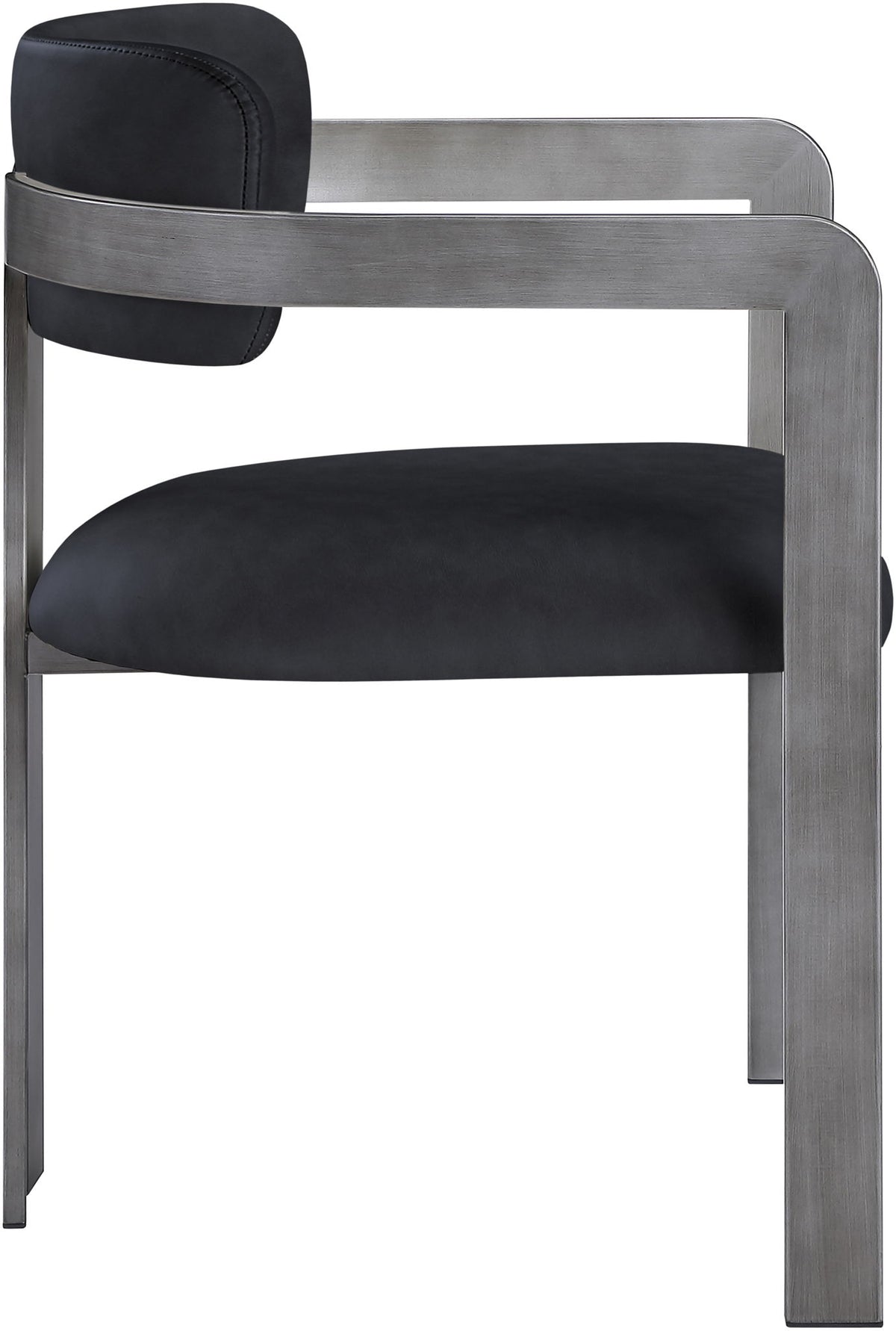 Aurum - Vegan Leather Upholstered Dining Chair With Gray Base (Set of 2)