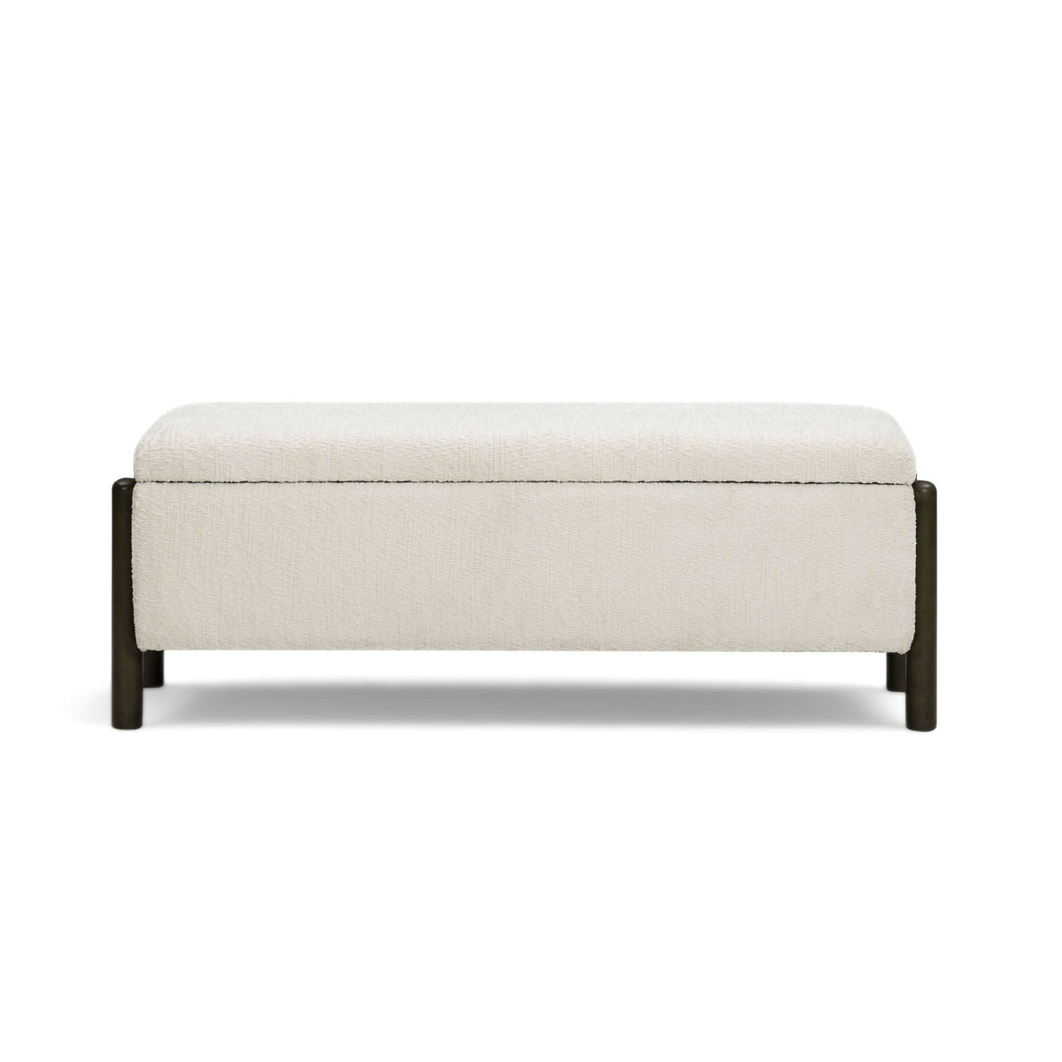 Abby - Nubby Fabric Storage Bench