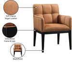 Adrian - Dining Arm Chair (Set of 2) - Black Legs