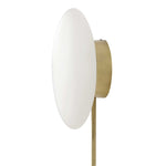 New Moon - Sconce - White / Bright Brass