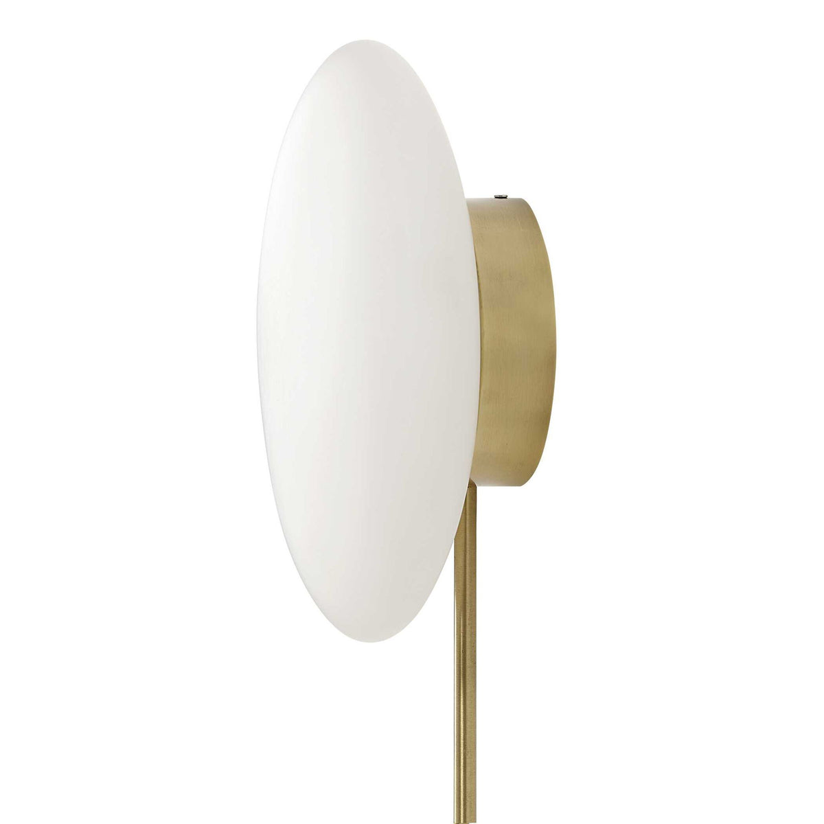 New Moon - Sconce - White / Bright Brass