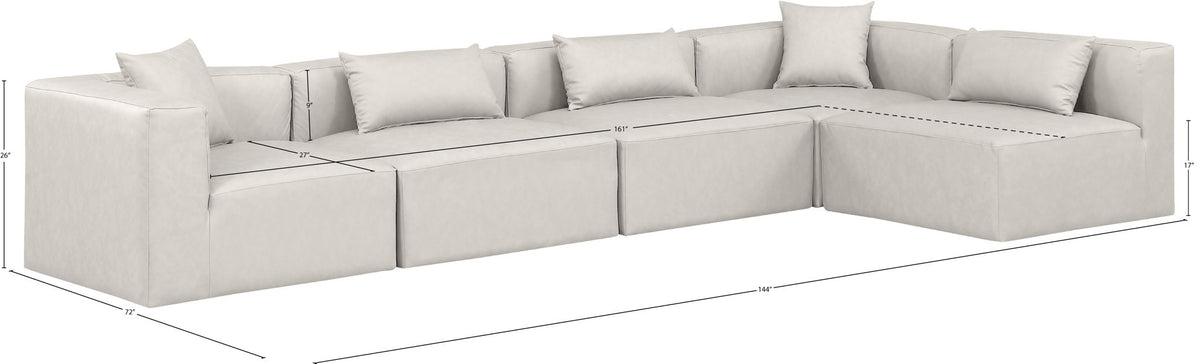 Cube - 5 Piece Modular Sectional