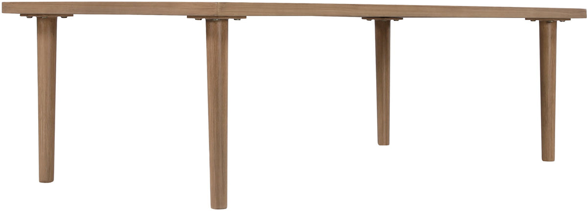 Laguna - Aluminum Outdoor Patio Coffee Table - Natural