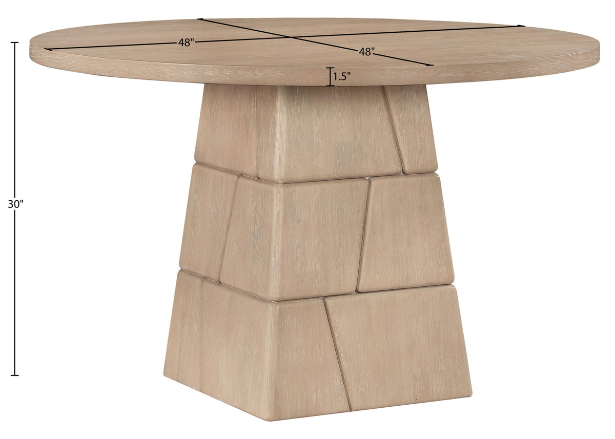 Tavio - 48" Oak Veneer And Solid Wood Dining Table