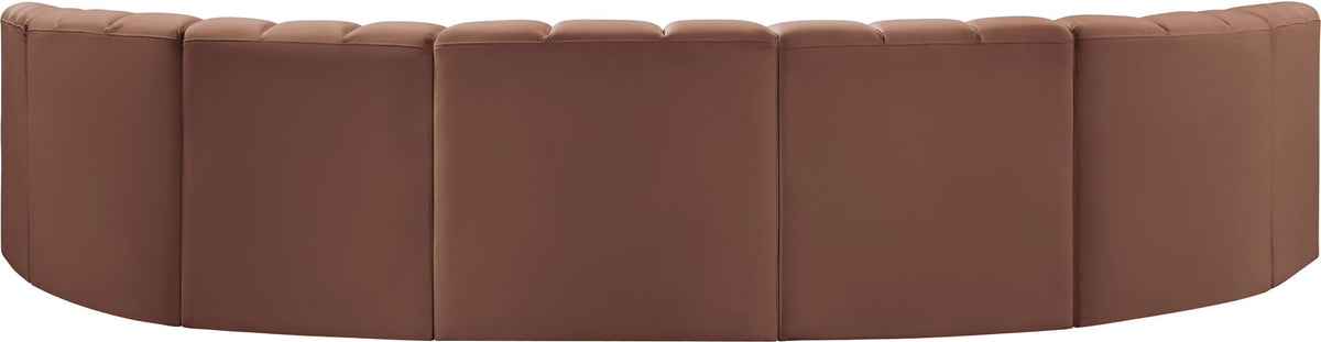 Arc - Faux Leather 7 Piece U-Shaped Modular Sofa