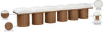 Pavilion - 6 Piece Modular Bench With Brown Base
