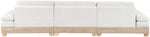 Turin - Chenille Fabric Upholstered Modular Sectional - White