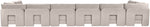 Hammond - Velvet Performance Fabric Upholstered 8 Piece U-Shaped Armless Sectional - Beige