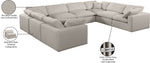 Comfy - 8 Piece Linen Modular Sectional