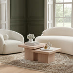 Spencer - 15" Oak Veneer 2 Piece Coffee Table