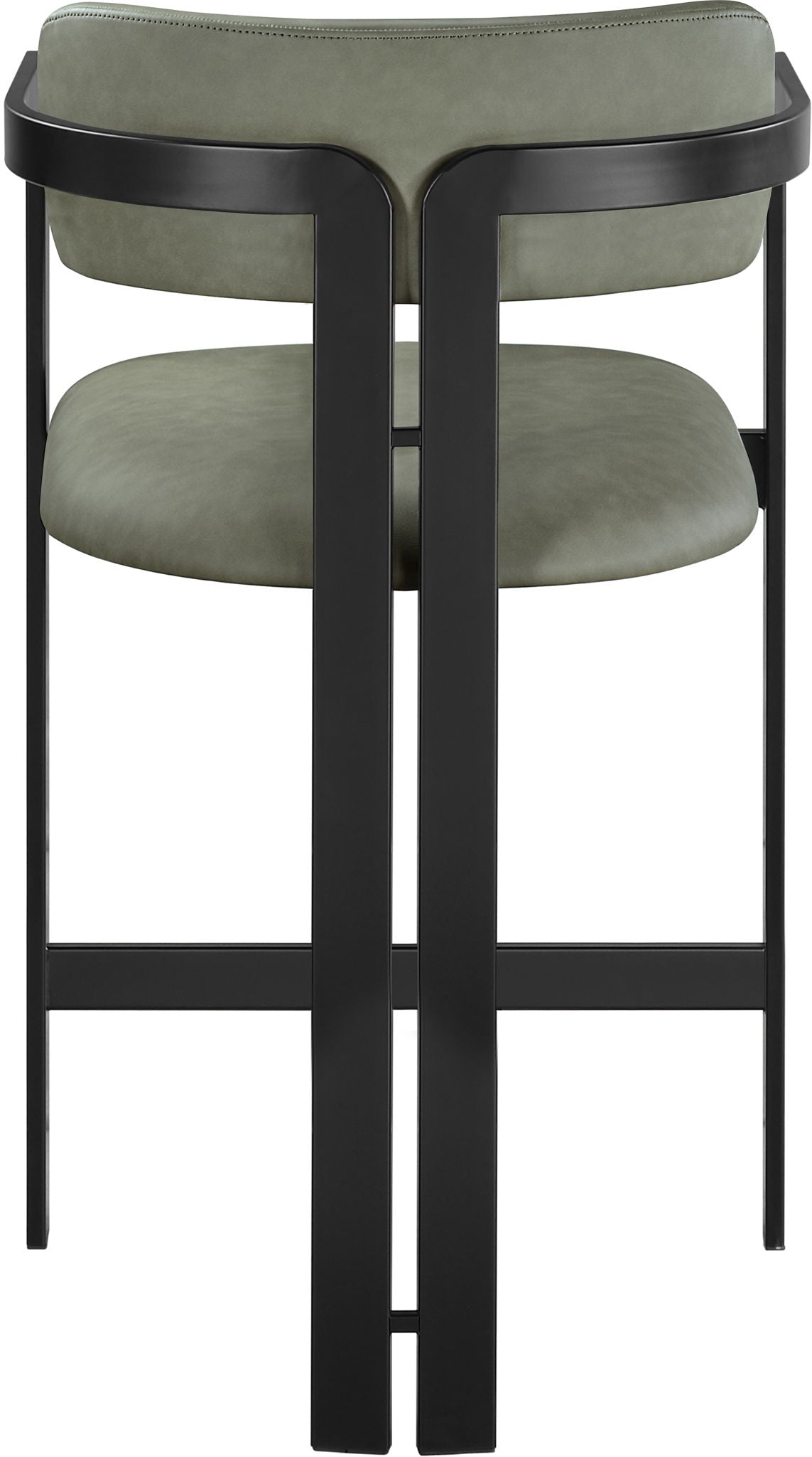 Aurum - Vegan Leather Upholstered Counter Stool With Graphite Black Base