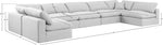 Comfy - 7 Piece Linen Modular Armless Sectional