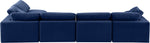 Comfy - 5 Piece Velvet Modular Sectional