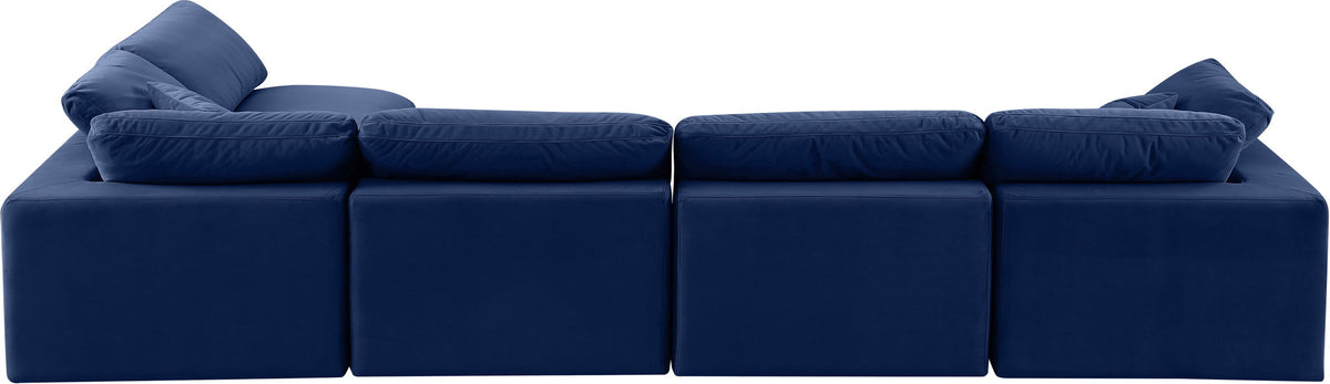 Comfy - 5 Piece Velvet Modular Sectional