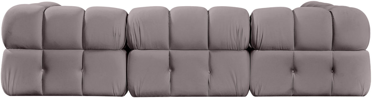 Orin - Fabric Velvet 4 Piece Modular Sectional