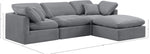 Indulge - Velvet 4 Piece Modular Sectional With Chaise