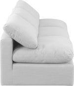 Indulge - Linen 3 Piece Modular Armless Sofa - White
