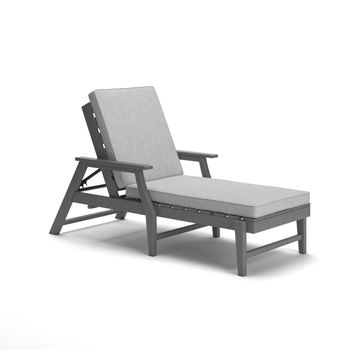 Lone View Bay - Chaise Lounge With Cushion - Gray