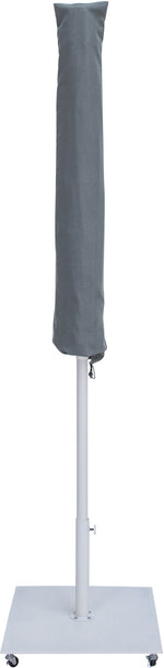 Amalfi - Aluminum Patio Umbrella - White Base / White Pole