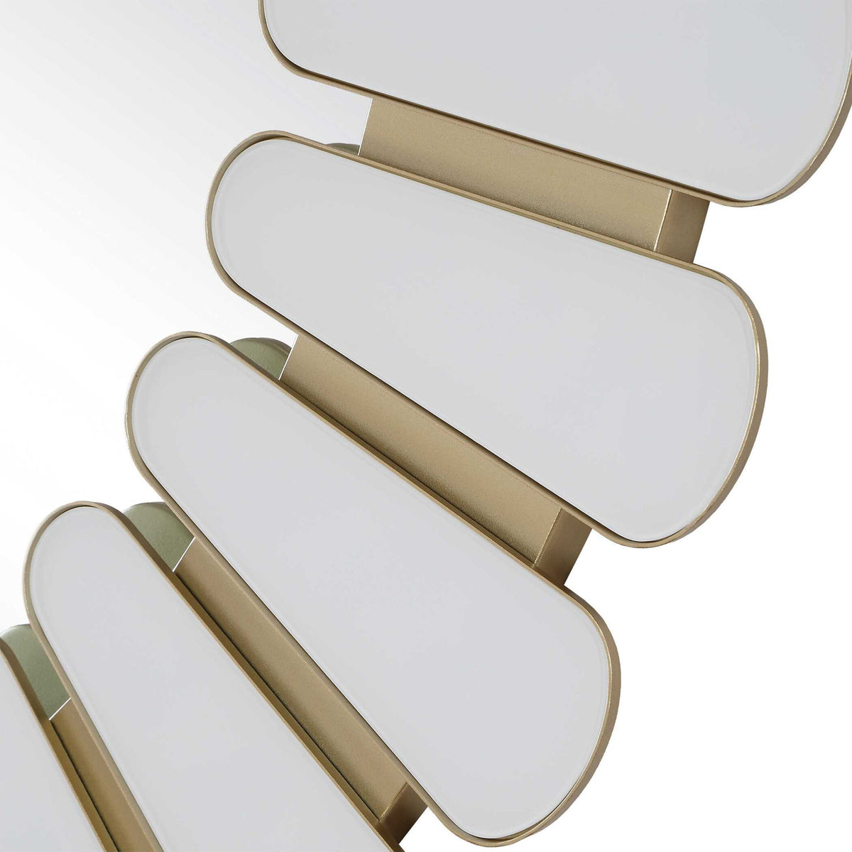 Miran - Glass Round Mirror - White