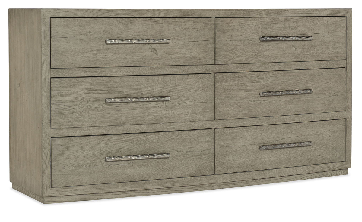 Linville Falls - Chimney Gap 6-Drawer Dresser - Gray