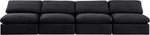 Indulge - Velvet 4 Seat Modular Armless Sofa