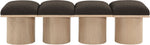 Pavilion - 4 Piece Modular Bench With Natural Base