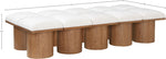 Pavilion - 10 Piece Modular Bench With Brown Base