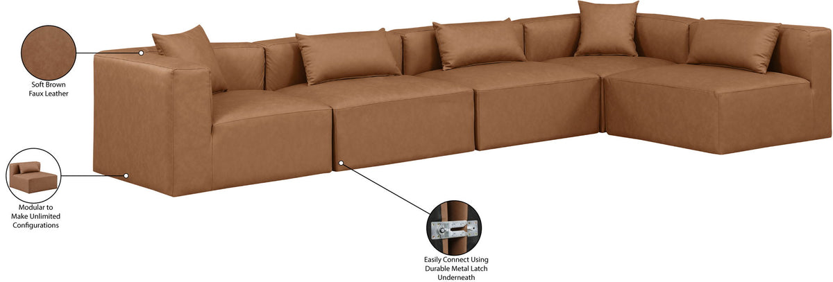 Cube - 5 Piece Modular Sectional