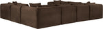 Shaggy - 8 Piece Modular U-Shaped Sectional